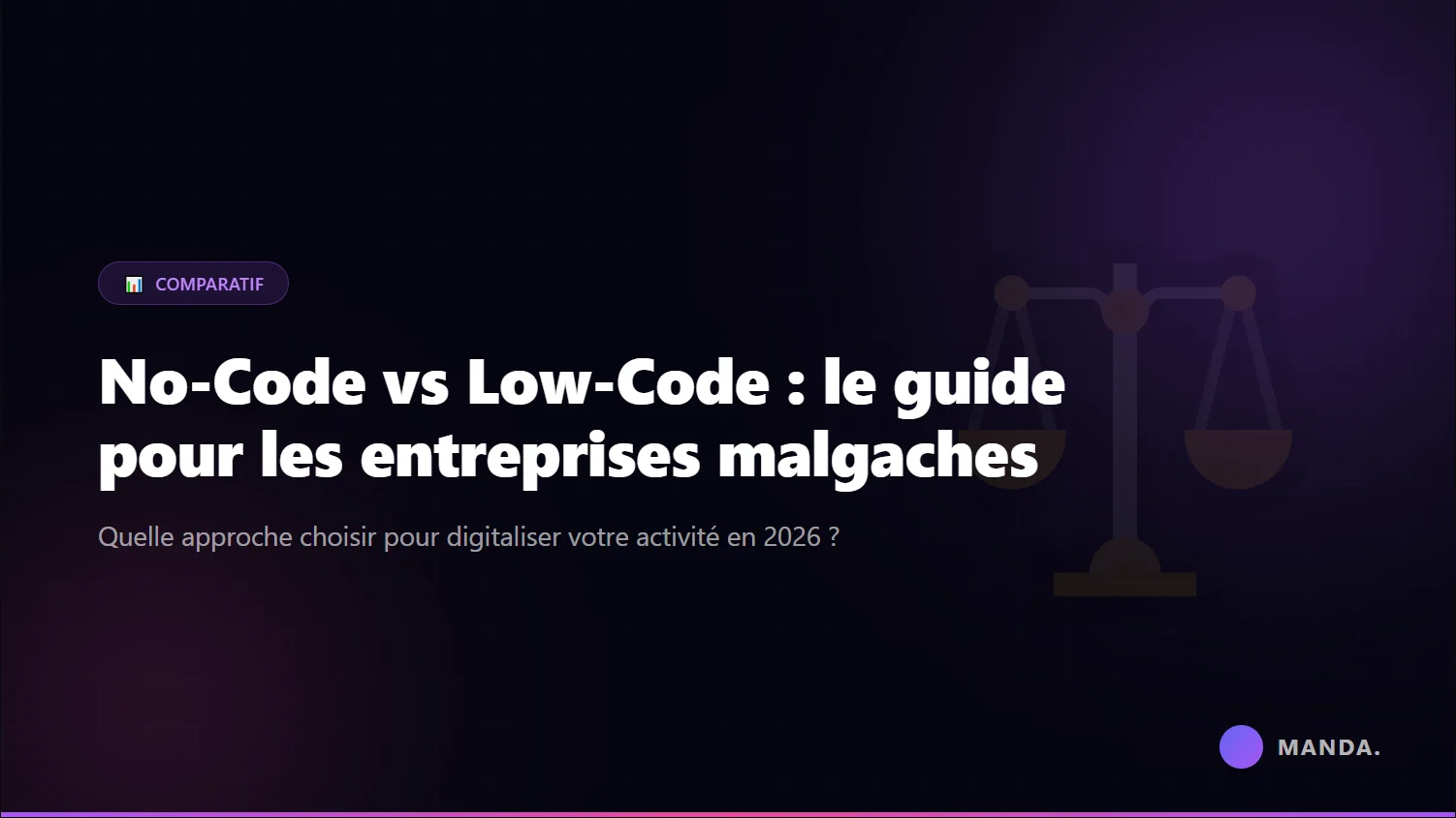 No-Code vs Low-Code : le guide pour les entreprises malgaches